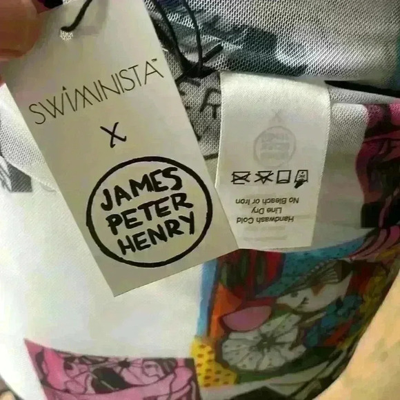 Swiminista x James Peter Henry Art Toss Print Wrap Sarong NWT - Picture 7 of 7